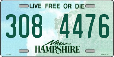 NH license plate 3084476
