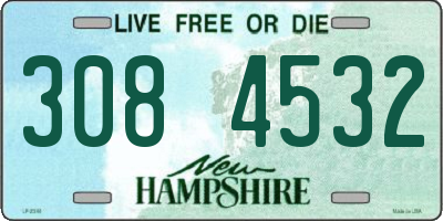 NH license plate 3084532
