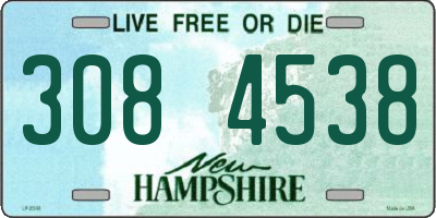 NH license plate 3084538