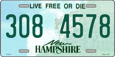 NH license plate 3084578