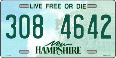NH license plate 3084642