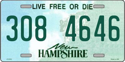 NH license plate 3084646
