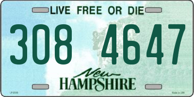 NH license plate 3084647