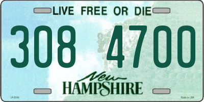 NH license plate 3084700