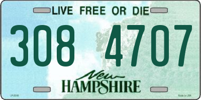NH license plate 3084707