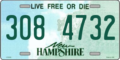 NH license plate 3084732