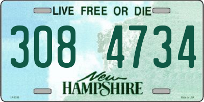 NH license plate 3084734
