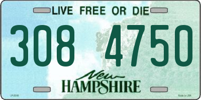 NH license plate 3084750