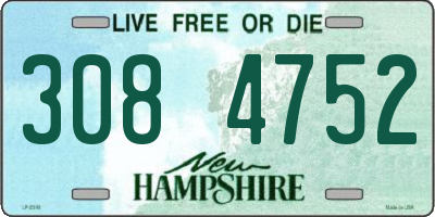 NH license plate 3084752