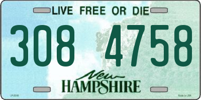 NH license plate 3084758
