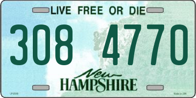 NH license plate 3084770