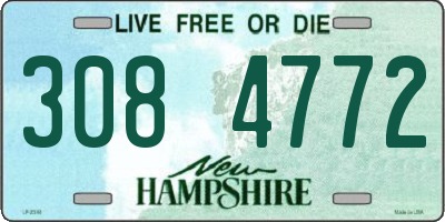 NH license plate 3084772