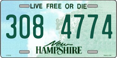 NH license plate 3084774