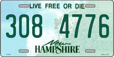 NH license plate 3084776