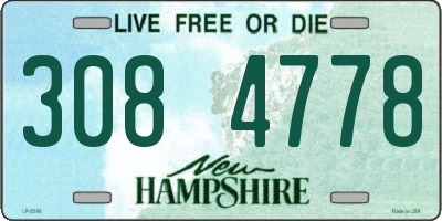 NH license plate 3084778