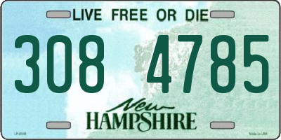 NH license plate 3084785