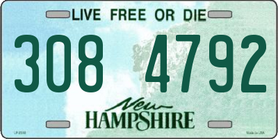 NH license plate 3084792