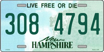 NH license plate 3084794