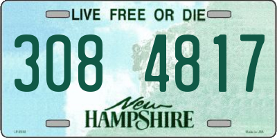 NH license plate 3084817