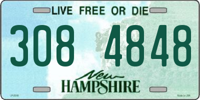 NH license plate 3084848