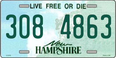 NH license plate 3084863