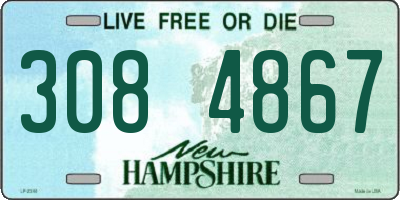 NH license plate 3084867