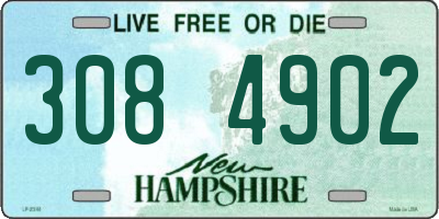 NH license plate 3084902