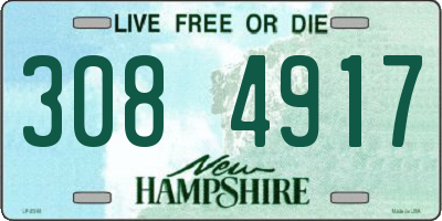 NH license plate 3084917
