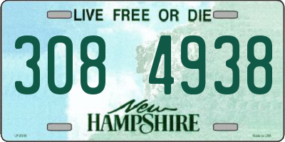 NH license plate 3084938