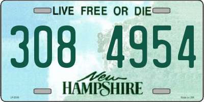 NH license plate 3084954