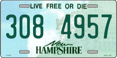 NH license plate 3084957
