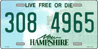 NH license plate 3084965