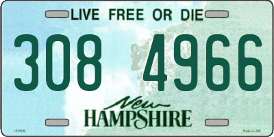 NH license plate 3084966
