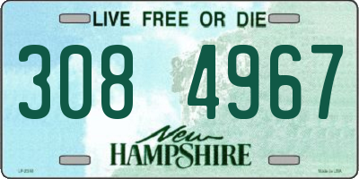 NH license plate 3084967
