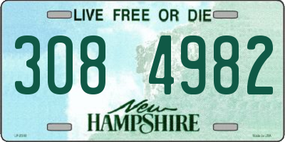 NH license plate 3084982