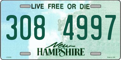 NH license plate 3084997