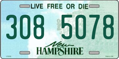 NH license plate 3085078