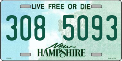 NH license plate 3085093