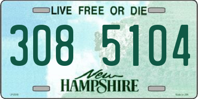 NH license plate 3085104