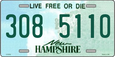 NH license plate 3085110