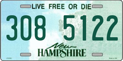 NH license plate 3085122