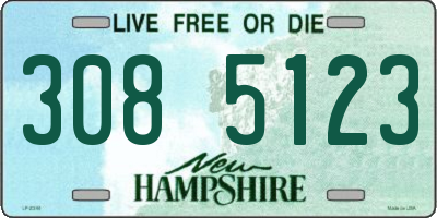 NH license plate 3085123
