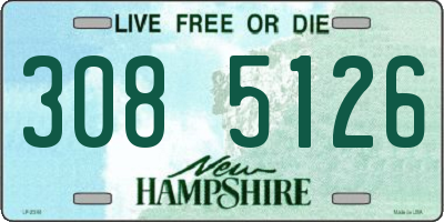 NH license plate 3085126