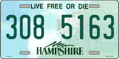 NH license plate 3085163