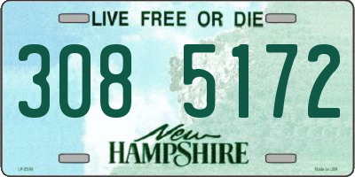 NH license plate 3085172