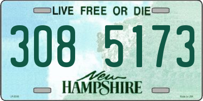 NH license plate 3085173