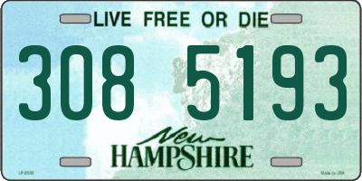 NH license plate 3085193