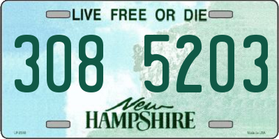 NH license plate 3085203