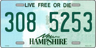 NH license plate 3085253