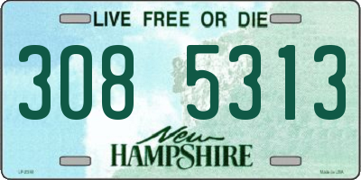 NH license plate 3085313